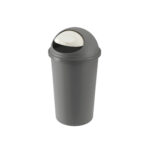 "HOOP" Κάδος Απορριμμάτων με Συρόμενο Καπάκι 25L ΓΡΑΦΙΤΗΣ